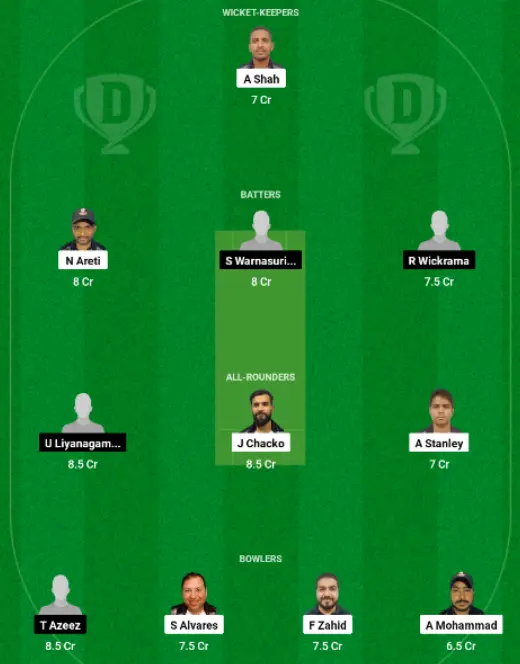 TGS vs YSS Dream11 Team Choice 1
