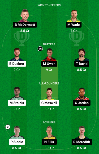 STA vs HUR Dream11 Team Choice 1: Mega Contest Picks