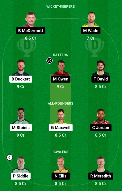 STA vs HUR Dream11 Team Choice 1: Mega Contest Picks