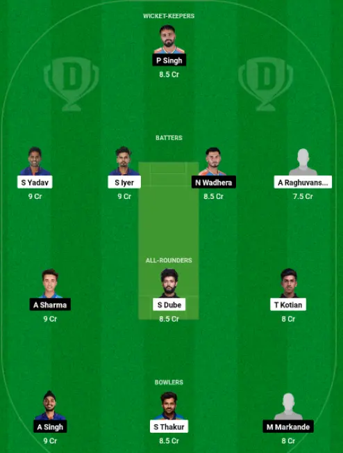 MUM vs PUN Dream11 Team