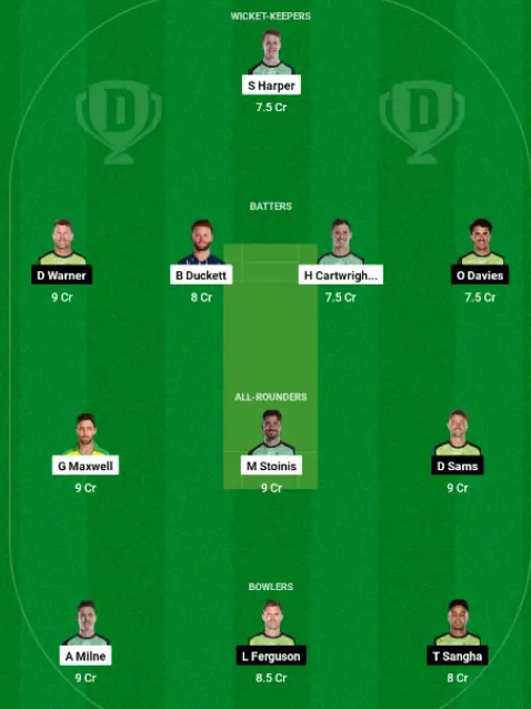 STA vs THU Dream11 Team Today (11 Players)